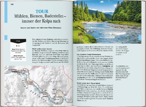 Buchcover und Innenansicht für das Buch: DUMONT Reise-Taschenbuch Reiseführer Slowenien & Istrien