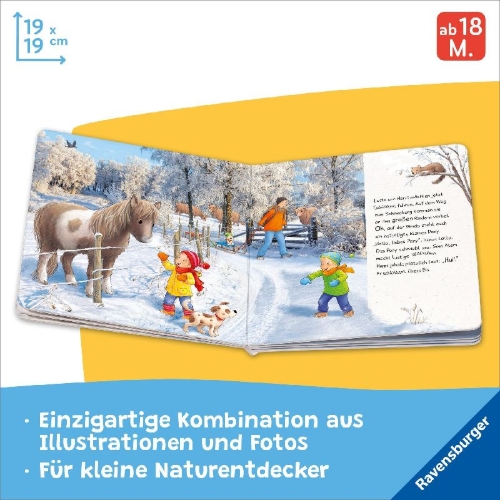 Buchcover und Innenansicht für das Buch: Lotta entdeckt die Welt: Im Winter