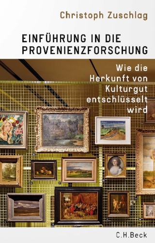 Buchcover und Innenansicht für das Buch: Einführung in die Provenienzforschung