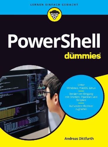 Buchcover und Innenansicht für das Buch: PowerShell für Dummies