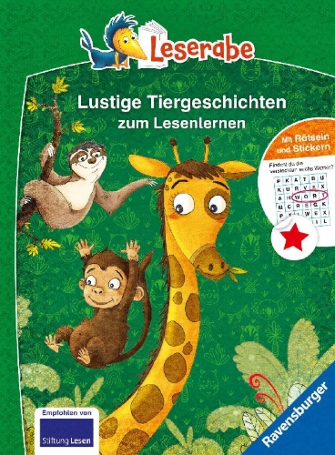 Buchcover und Innenansicht für das Buch: Leserabe Sonderausgaben - Lustige Tiergeschichten zum Lesenlernen