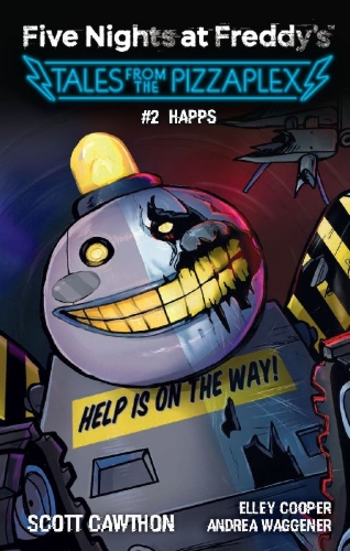 Buchcover und Innenansicht für das Buch: Five Nights at Freddy's: Tales from the Pizzaplex