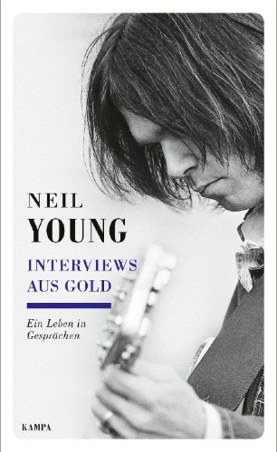 Buchcover und Innenansicht für das Buch: Interviews aus Gold