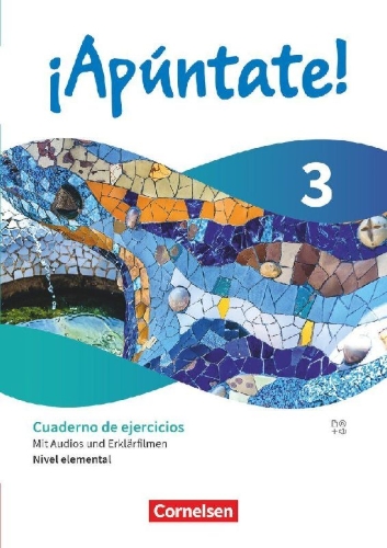 Buchcover und Innenansicht für das Buch: ¡Apúntate! - Spanisch als 2. Fremdsprache - Ausgabe 2024 - Band 3 - Nivel elemental - Cuaderno de ejercicios mit Audios und Erklärfilmen