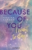 Buchcover und Innenansicht für das Buch: Because of You I Want to Stay