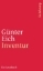Buchcover und Innenansicht für das Buch: Inventur