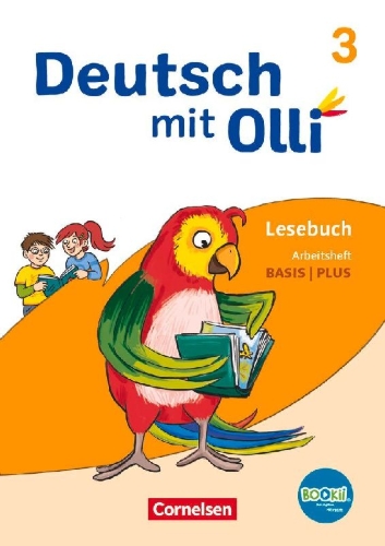 Buchcover und Innenansicht für das Buch: Deutsch mit Olli Lesen 2-4 3. Schuljahr. Arbeitsheft Basis / Plus
