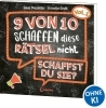 Buchcover und Innenansicht für das Buch: 9 von 10 schaffen diese Rätsel nicht - schaffst du sie? - Vol. 1