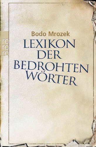 Buchcover und Innenansicht für das Buch: Lexikon der bedrohten Wörter