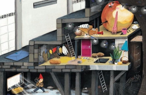 Buchcover und Innenansicht für das Buch: Het Kabouterboek