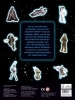 Buchcover und Innenansicht für das Buch: Disney Star Wars: Der große Glow-in-the-Dark-Stickerspaß: Stickern - Rätseln - Ausmalen