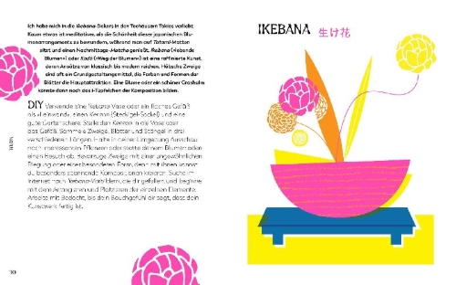 Buchcover und Innenansicht für das Buch: Pretend you're in Tokyo. 50 ways to feel Japanese wherever you are