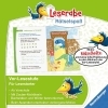 Buchcover und Innenansicht für das Buch: Leserabe Rätselspaß - Zauber-Malrätsel zum Lesenlernen: Dinos (Vor-Lesestufe)