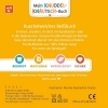 Buchcover und Innenansicht für das Buch: Mein Knuddel-Knautsch-Buch: flip&pop. Meine Welt (mit Pop-it Beißleiste); weiches Stoffbuch, waschbares Badebuch, Babyspielzug ab 0 Monate, Sensorik Spielzeug aus Silikon