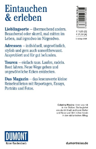 Buchcover und Innenansicht für das Buch: DUMONT Reise-Taschenbuch Reiseführer Sizilien