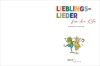 Buchcover und Innenansicht für das Buch: Lieblingslieder für die Kita