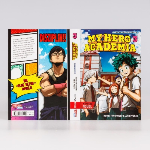 Buchcover und Innenansicht für das Buch: Boku no Hero Academia Yuuei Hakusho