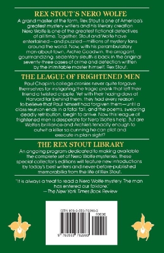 Buchcover und Innenansicht für das Buch: The League of Frightened Men