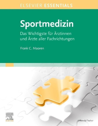 Buchcover und Innenansicht für das Buch: ELSEVIER ESSENTIALS Sportmedizin
