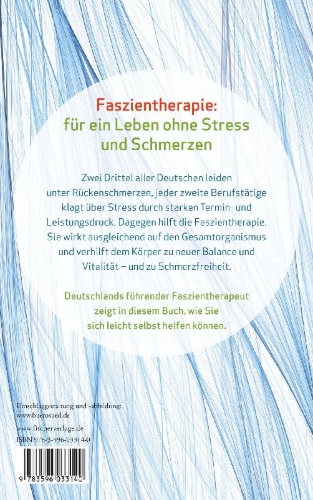 Buchcover und Innenansicht für das Buch: Leben ohne Stress und Schmerzen durch die neue Faszien-Selbsttherapie