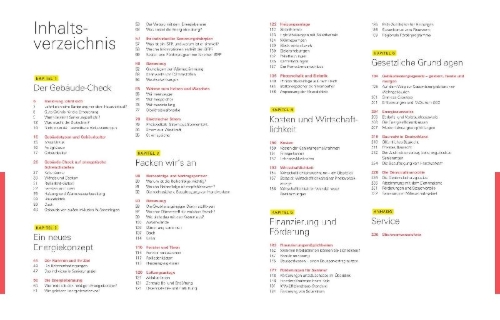 Buchcover und Innenansicht für das Buch: Handbuch Energetische Sanierung