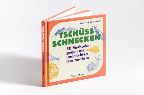 Buchcover und Innenansicht für das Buch: Tschüss, Schnecken - 50 Methoden gegen die ungeliebten Gartengäste