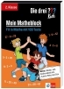Buchcover und Innenansicht für das Buch: Die drei ??? Kids: Mein Matheblock 2. Klasse
