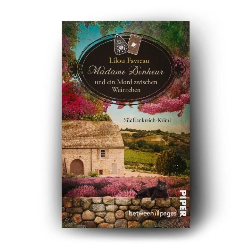 Buchcover und Innenansicht für das Buch: Madame Bonheur und ein Mord zwischen Weinreben