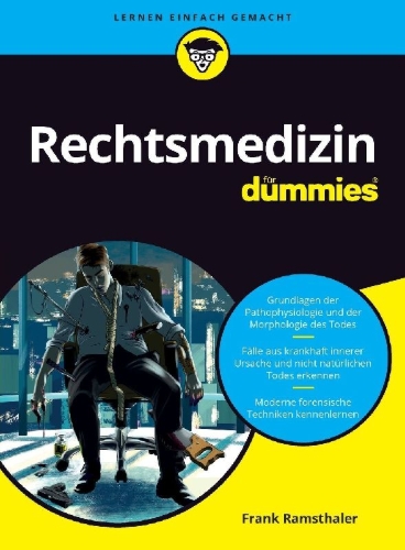 Buchcover und Innenansicht für das Buch: Rechtsmedizin für Dummies