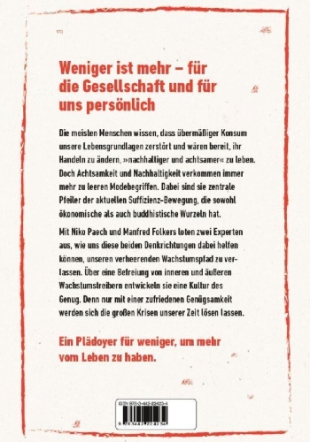 Buchcover und Innenansicht für das Buch: All you need is less