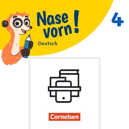 Buchcover und Innenansicht für das Buch: Nase vorn! 4. Schuljahr - Basiskompetenzen Deutsch -  Lesekompetenzen und -strategien trainieren Klasse 4 - 2 Übungshefte im Paket mit Lösungen