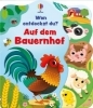Buchcover und Innenansicht für das Buch: Wen entdeckst du? Auf dem Bauernhof