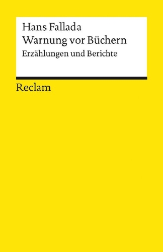 Buchcover und Innenansicht für das Buch: Warnung vor Büchern