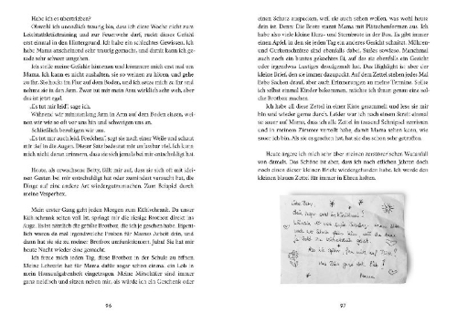 Buchcover und Innenansicht für das Buch: Sag, die blauen Flecke kommen vom Spielen