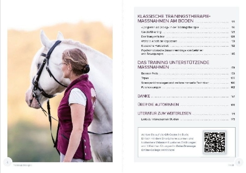 Buchcover und Innenansicht für das Buch: Trainingstherapie