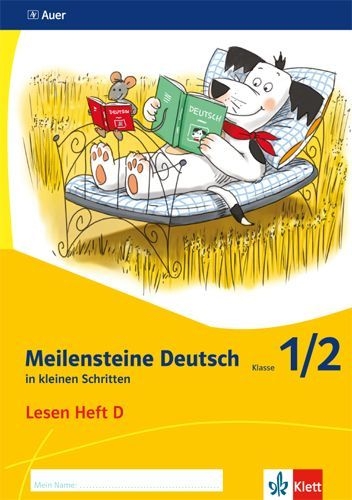 Buchcover und Innenansicht für das Buch: Meilensteine Deutsch in kleinen Schritten. Heft 4 Klasse 1/2. Lesestrategien - Ausgabe ab 2017