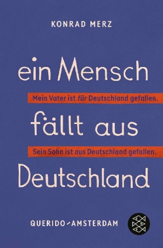 Buchcover und Innenansicht für das Buch: Ein Mensch fällt aus Deutschland