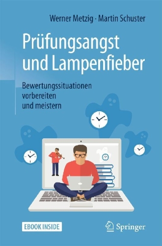Buchcover und Innenansicht für das Buch: Prüfungsangst und Lampenfieber