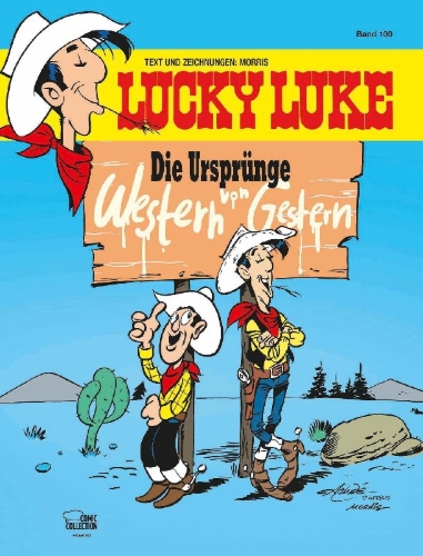 Buchcover und Innenansicht für das Buch: Lucky Luke: Arizona / La mine d'or de Dick Digger