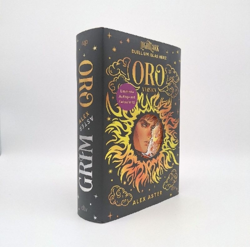 Buchcover und Innenansicht für das Buch: Grim & Oro