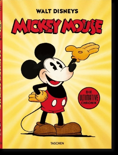 Buchcover und Innenansicht für das Buch: Walt Disneys Mickey Mouse. Die ultimative Chronik