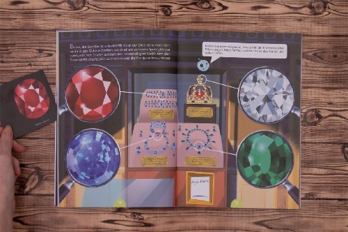 Buchcover und Innenansicht für das Buch: Escape Game Junior: Qui a volé la Joconde