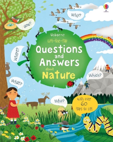 Buchcover und Innenansicht für das Buch: Lift the Flap Questions and Answers about Nature