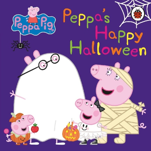 Buchcover und Innenansicht für das Buch: Peppa Pig: Peppa's Happy Halloween