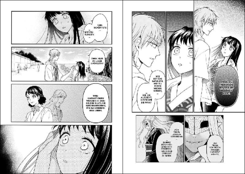 Buchcover und Innenansicht für das Buch: Ryuu no Hanayome Okotowari
