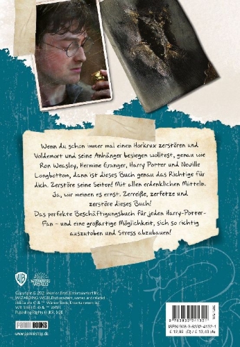 Buchcover und Innenansicht für das Buch: From the Films of Harry Potter: Destroy the Horcruxes