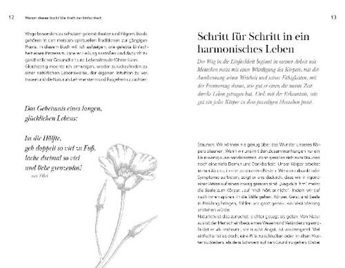 Buchcover und Innenansicht für das Buch: Natürlich, intuitiv, kraftvoll