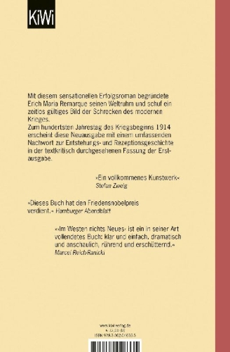 Buchcover und Innenansicht für das Buch: Im Westen nichts Neues