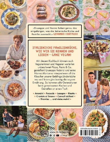 Buchcover und Innenansicht für das Buch: Kochen alla Nonna