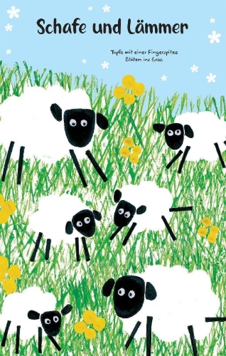 Buchcover und Innenansicht für das Buch: 50 Karten: Kreative Bastelideen für Ostern
